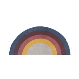 Capacho Meia Lua Arco Iris Azul índigo - 0,35 x 0,70