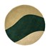 Tapete Green Sand Redondo Abstrato - 1,15 diam