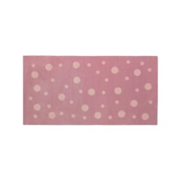 Tapete Passadeira Dots Rosa - 0,65 x 1,25