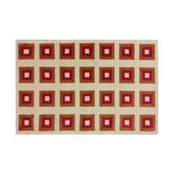 Tapete Quadrados Coloridos - 1,00 x 1,50