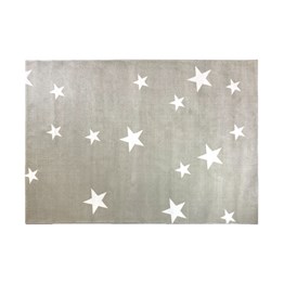 Tapete Quarto Infantil Estrelas Cinza - 1,80 x 2,60