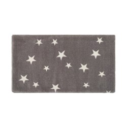 Tapete Quarto Infantil Estrelas Cinza Escuro - 0,50 X 0,95