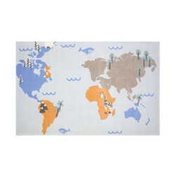Tapete Quarto Infantil Mapa Mundi Colors