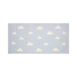 Tapete Quarto Infantil Nuvens Azul - 0,60 x 1,20