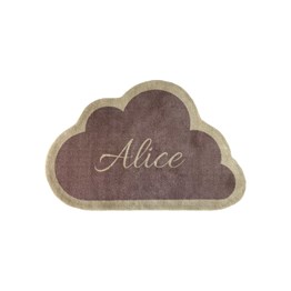 Tapete Quarto Personalizado (Nuvem - Nome Alice) -  0,85 x 1,30