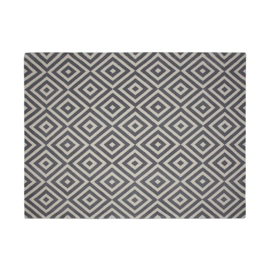 Tapete Sala Escritório Geometrico Shape Graphite - 1,50 x 1,95